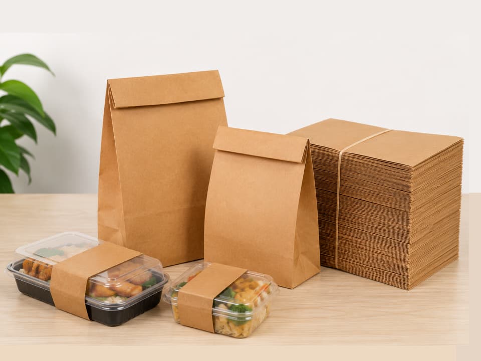 Flat Bottom Brown Paper Bag | SOS Paper bag | Paper Lifafa Wholesale