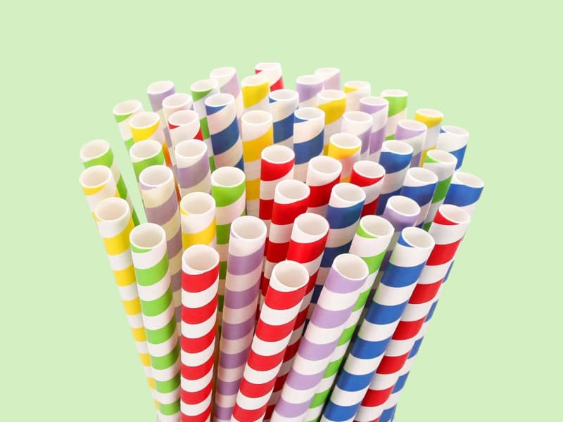 Disposable Coloured Paper Straw - 8mm | 12mm | Ecofriendly