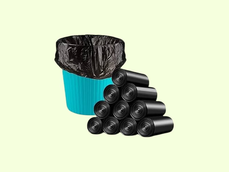 Disposable Garbage Bag Rolls Black - 19"x21" | 29"x39"